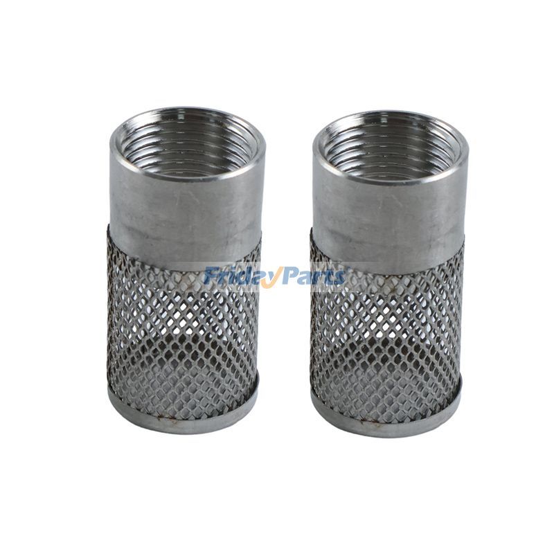 2 Pieces 25mm Hose Water Suction Strainer Inlet Strainer Filter for High Pressure Irrigation Garden
