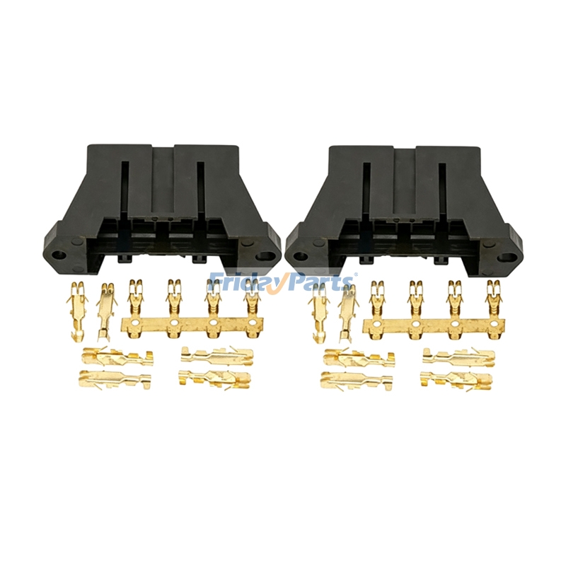 2 Pieces 4 Fuse Block Holder Harness Kit AM108846 for John Deere Engine 3029 4045 Tractor 655 755 756 800 855 856 955 X700 X720 X724 X728 X729 X740 X744 X748 X749