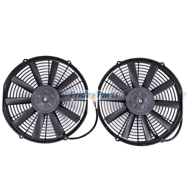 2 Pieces Replacement for Spal 12V 25A 1226CFM 30101522 12-Inch Medium Profile Puller Fan VA10-AP50/C-61A