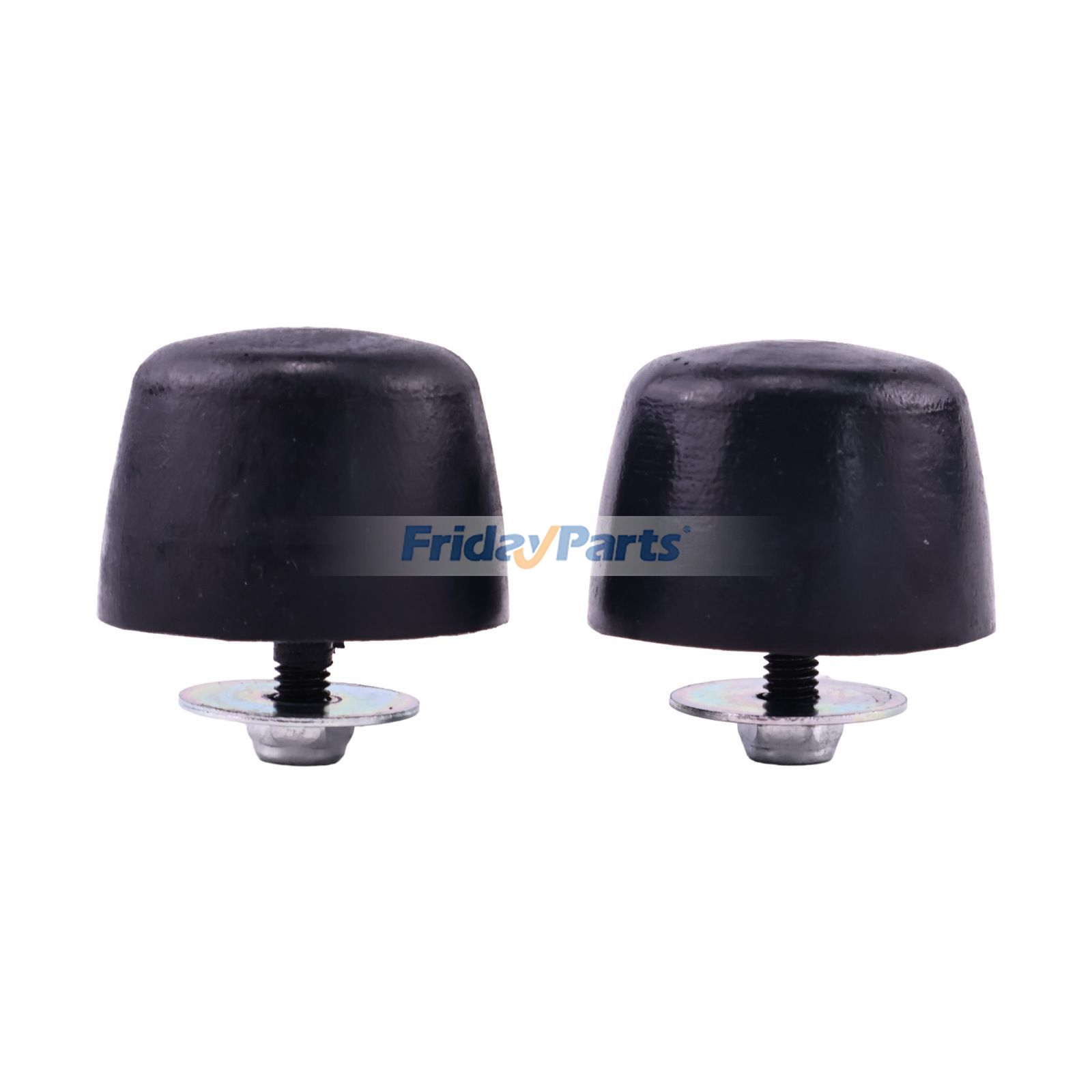 2 Pieces Black Rubber Bumper Cushion Hood Stop KJ71051BK for Jeep Wrangler JK YJ TJ 1987-2018