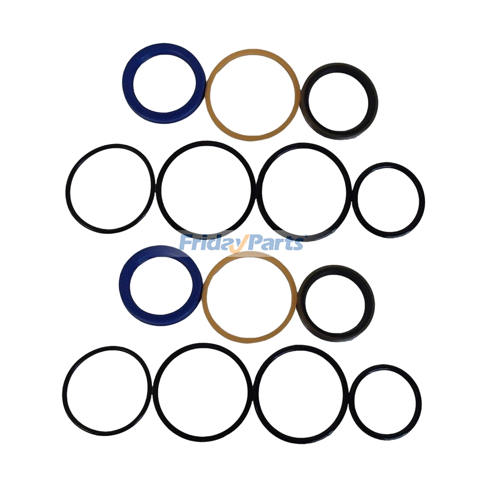 2 Pieces Bucket Cylinder Seal Kit AW21653 AW21716 for John Deere Loader 100 146 175 240 245