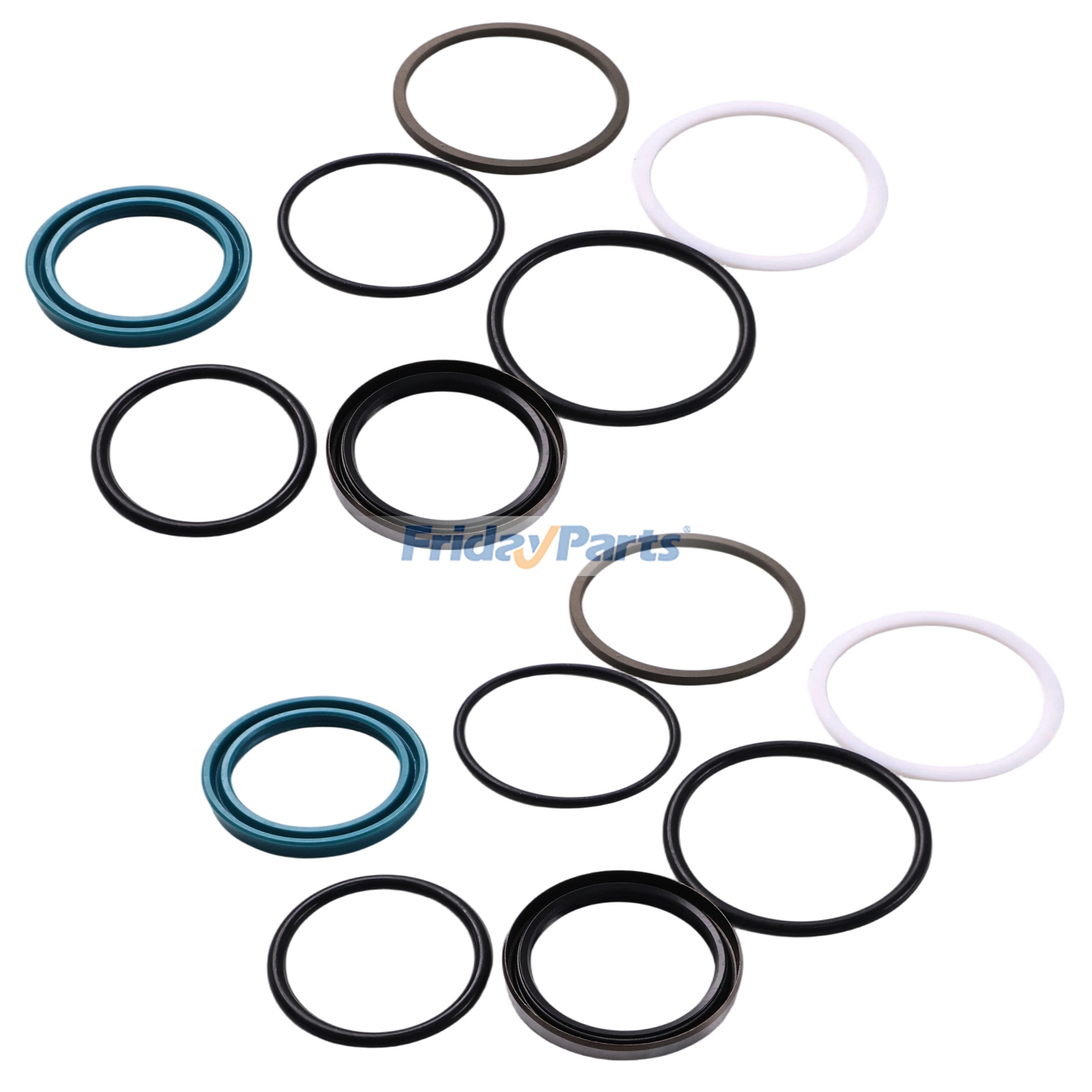 2-teiliger Dichtungssatz für Schaufelzylinder AW21653 AW21716 für John Deere Lader 100 146 175 240 245
