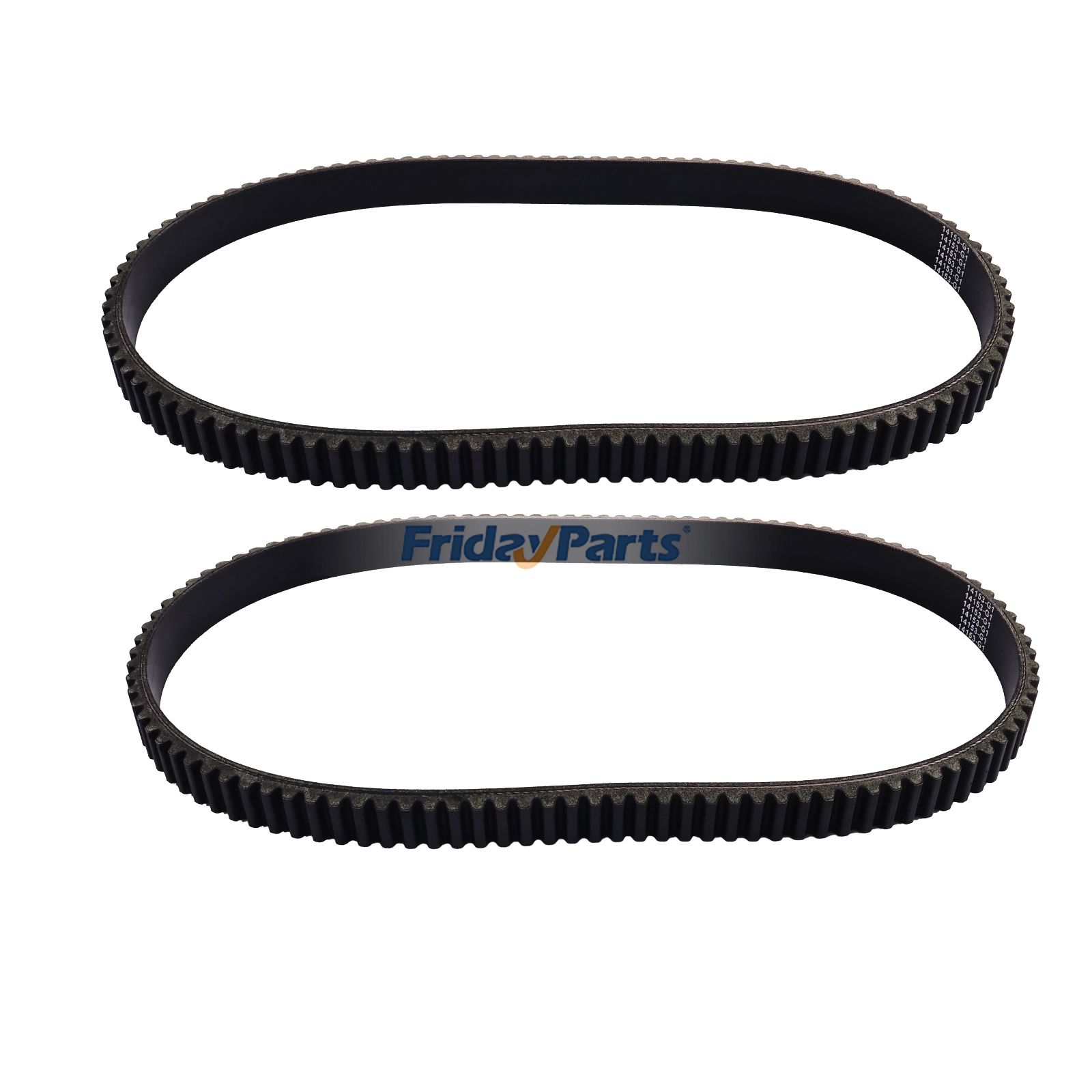 2 Pieces Clutch Drive Belt 14153-G1 for EZGO Engine 2PG Golf Cart Gas 2-Cycle Marathon 1976-1987