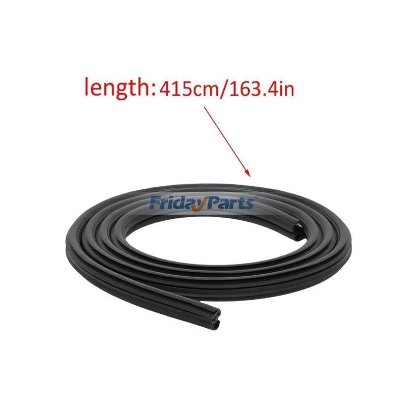 2 Pieces Door Weatherstrip Seal for Vehicle