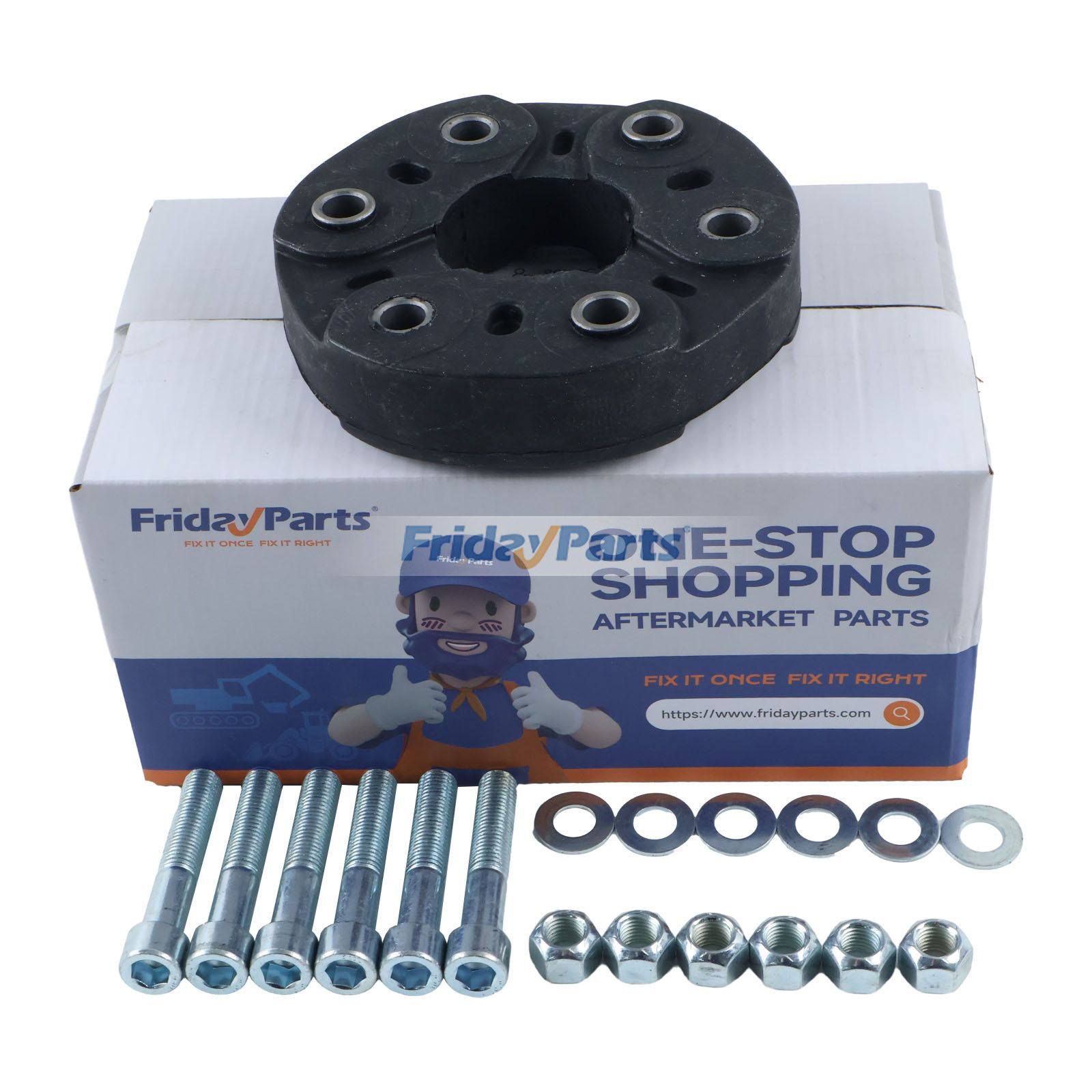 2 Pieces Drive Shaft Flex Joint Disc Kit for Vehicle
