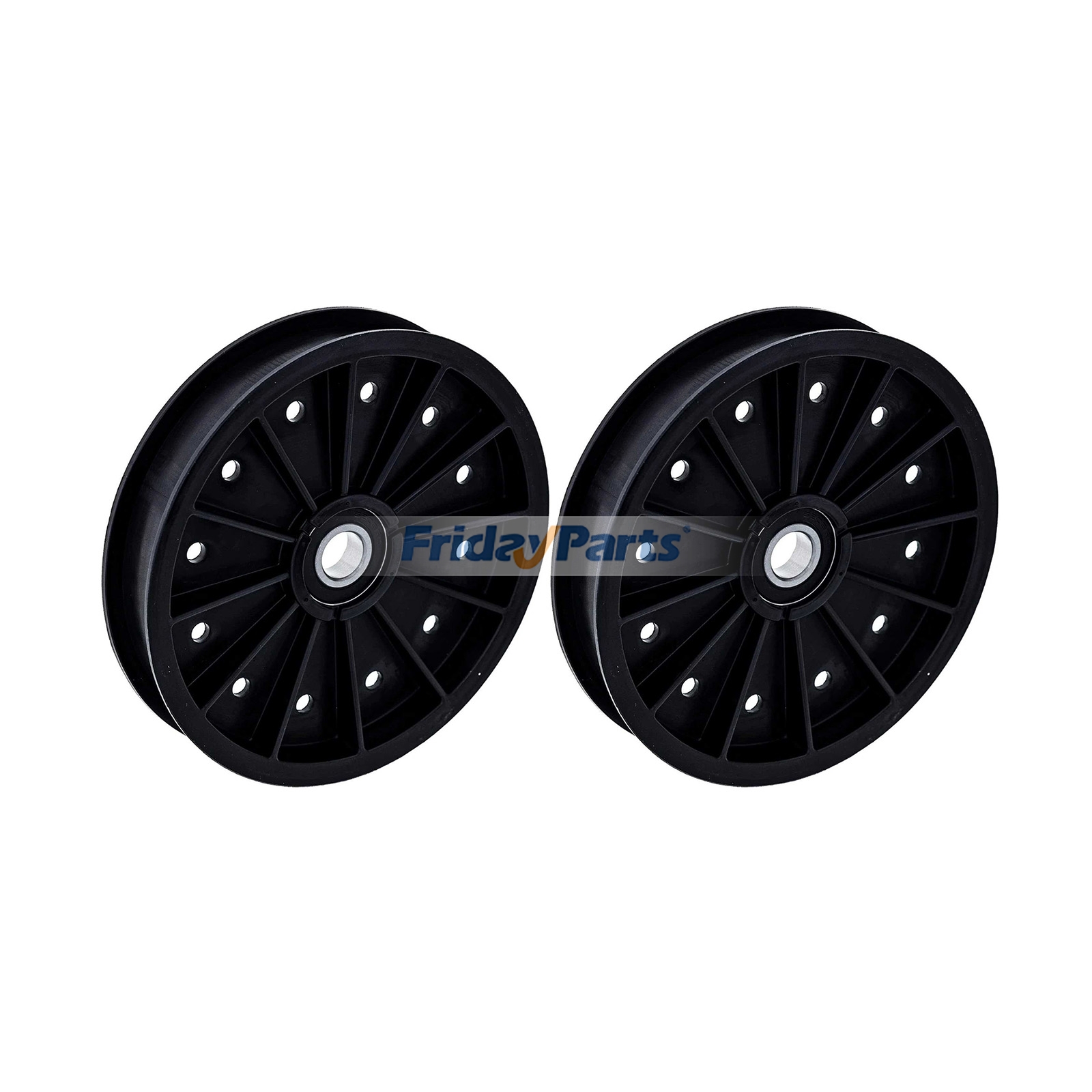 2 Pieces Flat Idler Pulley 109-2796 for Exmark Mower LAS25KC604 LAS28KA524 LAS28KA604 LAS28KA724 LXS25KD605 LXS25KD665 LXS25KD725