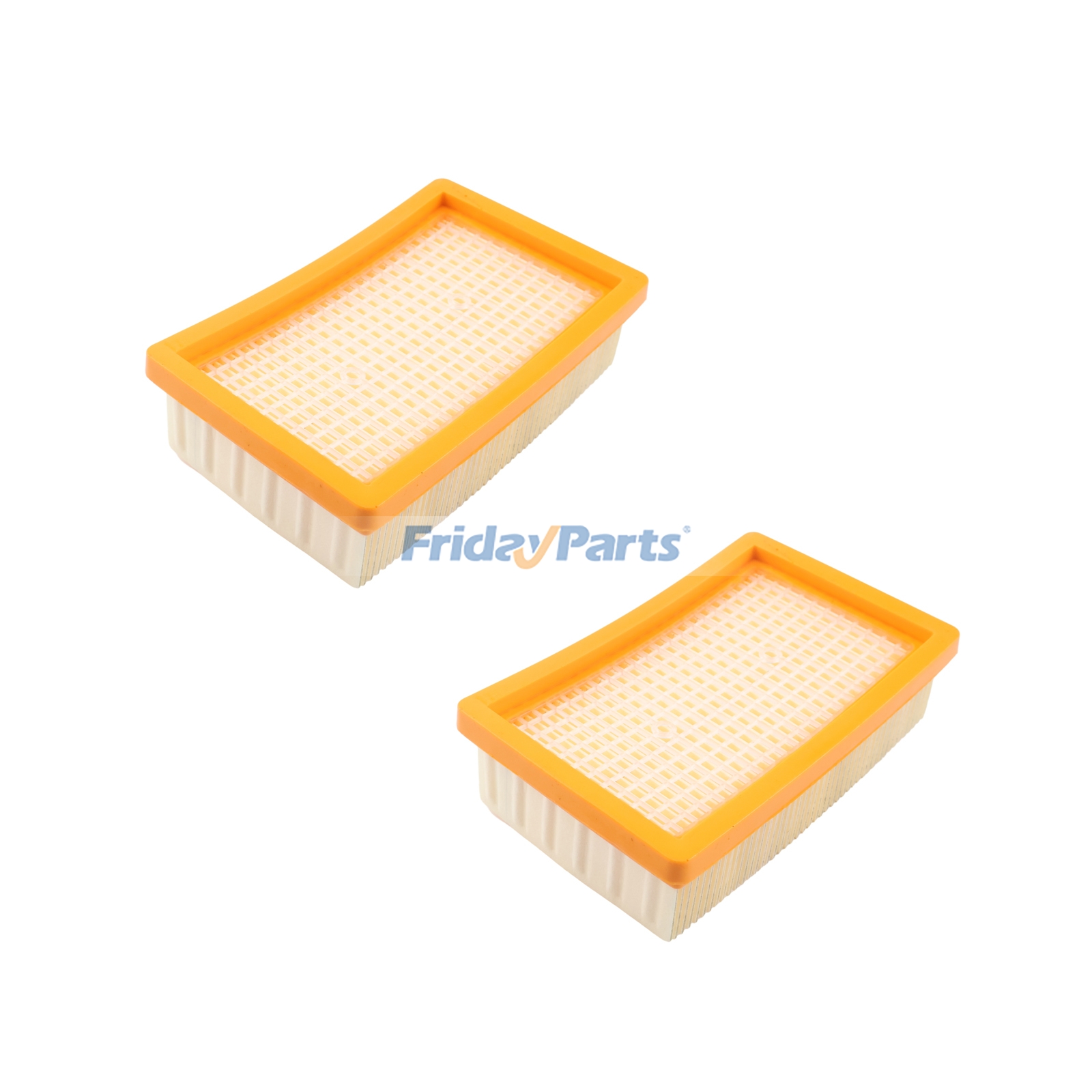 2 Stück Flachplissierfilter 2.863-005.0 für Kärcher Nass- und Trockensauger