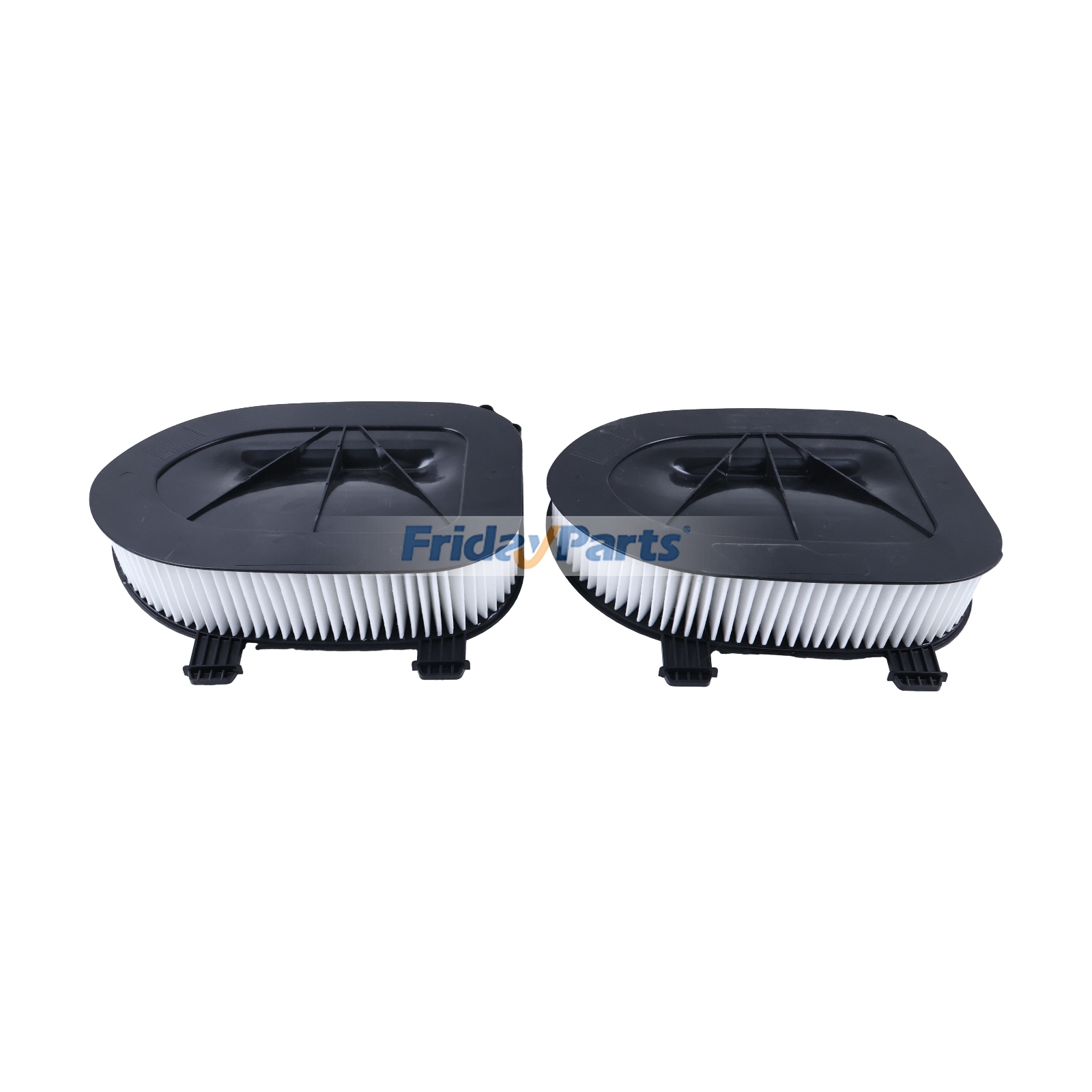 Conjunto de 2 filtros de ar dianteiros do motor, código 042-1950 F026400366, para BMW X3 X5 X6 F25 F15 E72 E71 E70 2.0L 3.0L (2008-2017).