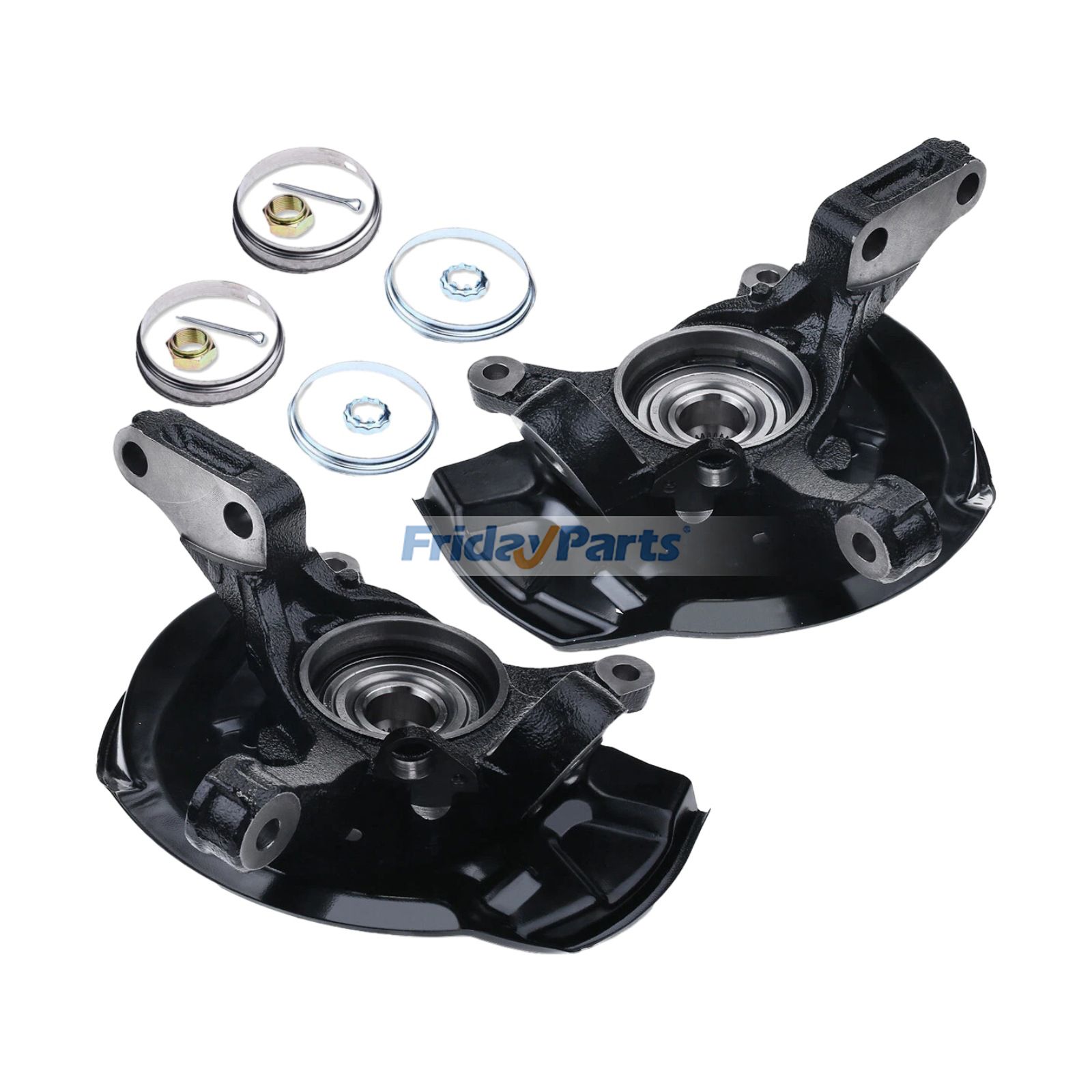 2 Pieces Front Left & Right Hand Steering Knuckle & Wheel Hub Bearing Assembly 698-420 698-421 for Toyota Camry 1997-2001