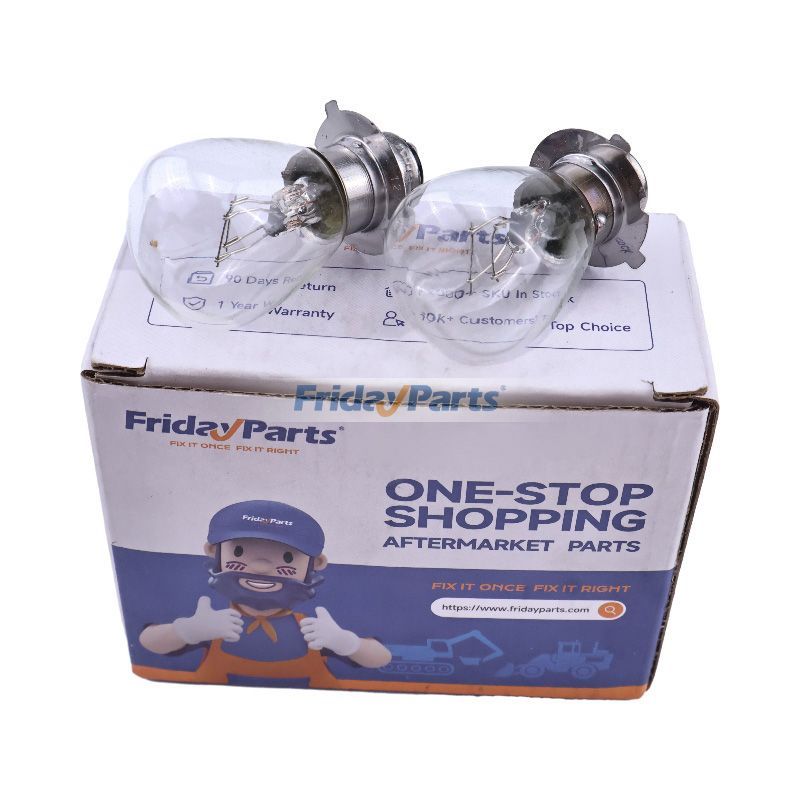 2 Stück Scheinwerferbirne CH15208 für Yanmar-Motor 2T80 3T80 John Deere Bagger 25 30 50 Traktor 650 750