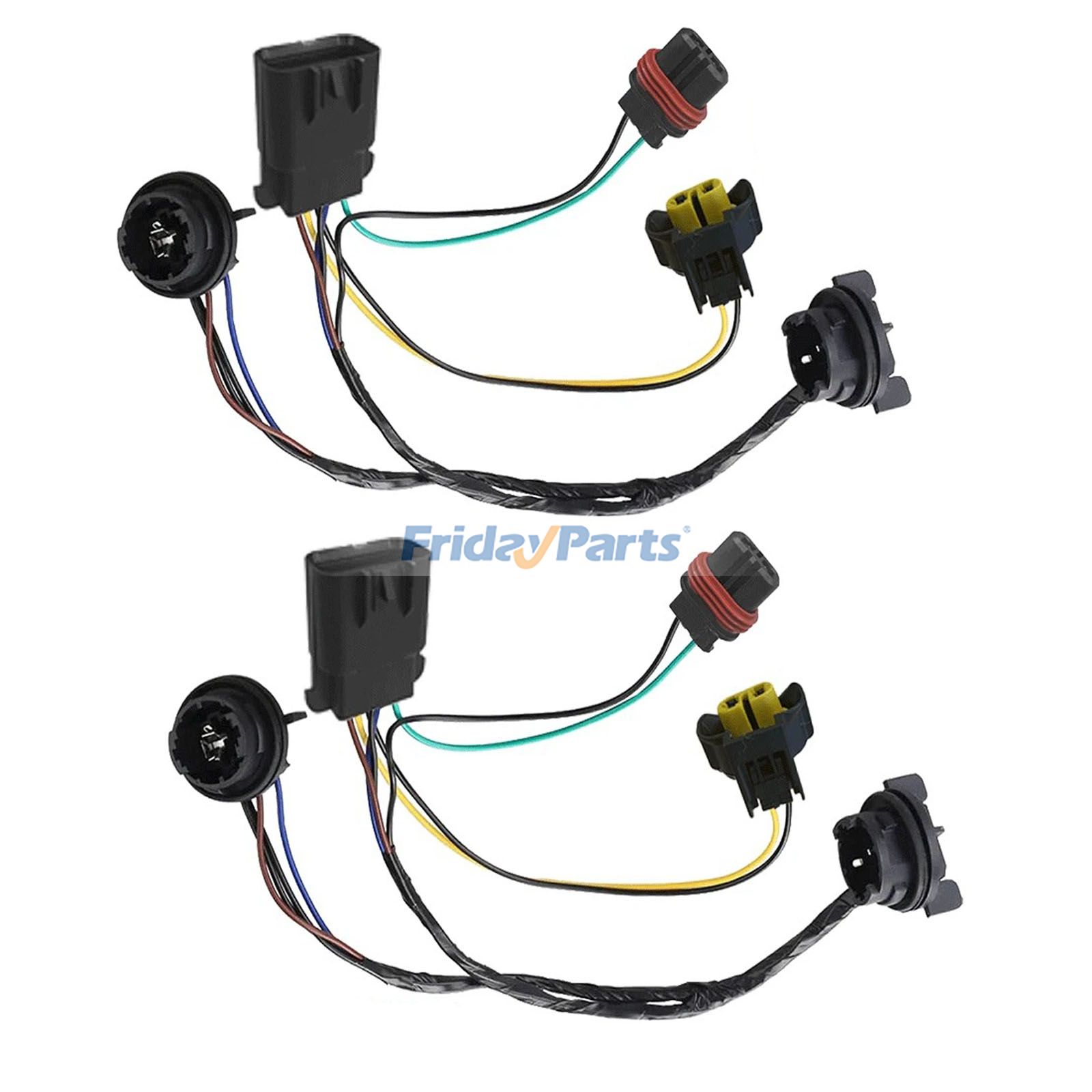 2 Pieces Headlight Wiring Harness 25962806 for Chevrolet Silverado 1500 2500 3500 HD