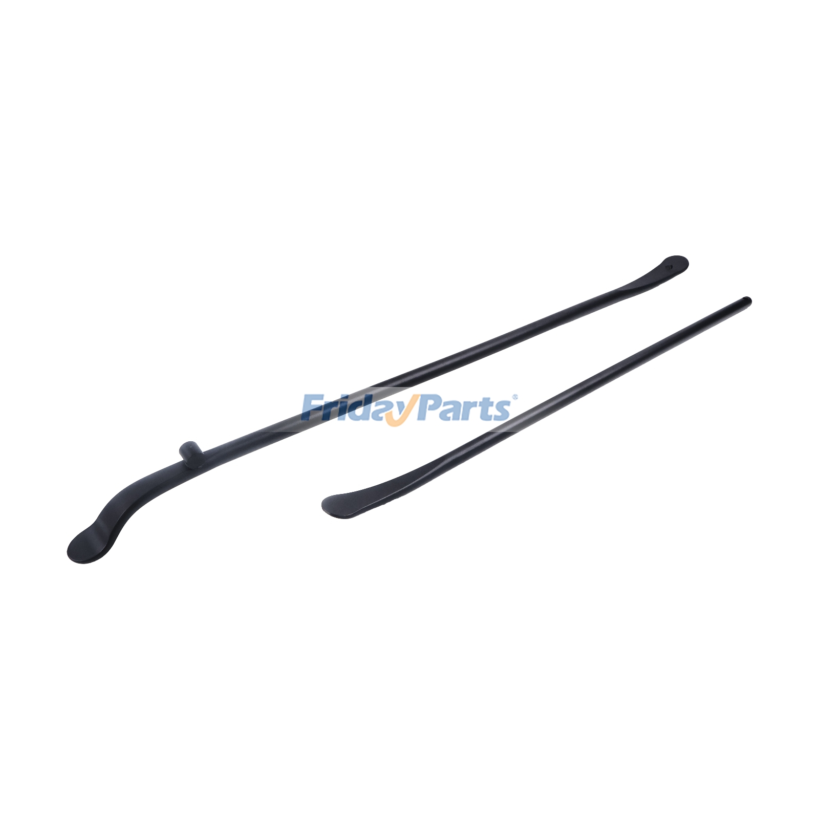 2 Pieces Heavy Duty Tire Mount Demount Iron Set 34645 37 in 3/4 in 30 in 11/16in Black Tire Changing Tool for Semi Truck Tractor Tubeless Tires