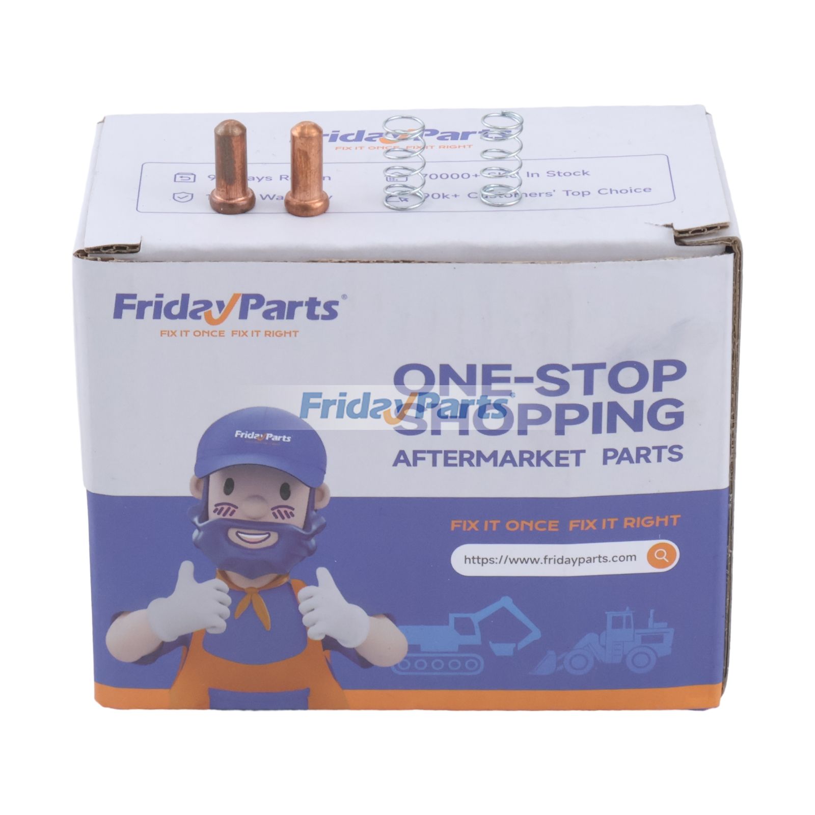 Kit de contact de klaxon et ressort 2 pièces 57414-22500-71 57413-22500-71 pour moteur Toyota 1DZ 4P 2J 14Z chariot élévateur 3 4 5 7 8 séries 2FG30 3FD28 4FD25 02-5FD15 02-7FDF20 8FGCU25