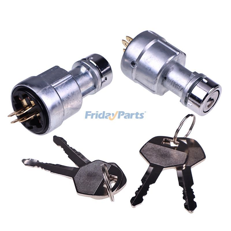 2 Pieces Ignition Switch 57590-23331-71 54250-30381-71 for Toyota Engine 13Z 14Z 15Z 1DZ 4Y Forklift 7FD10-45 7FG10-45 8FD10-30 8FG10-30 7FBR10-30