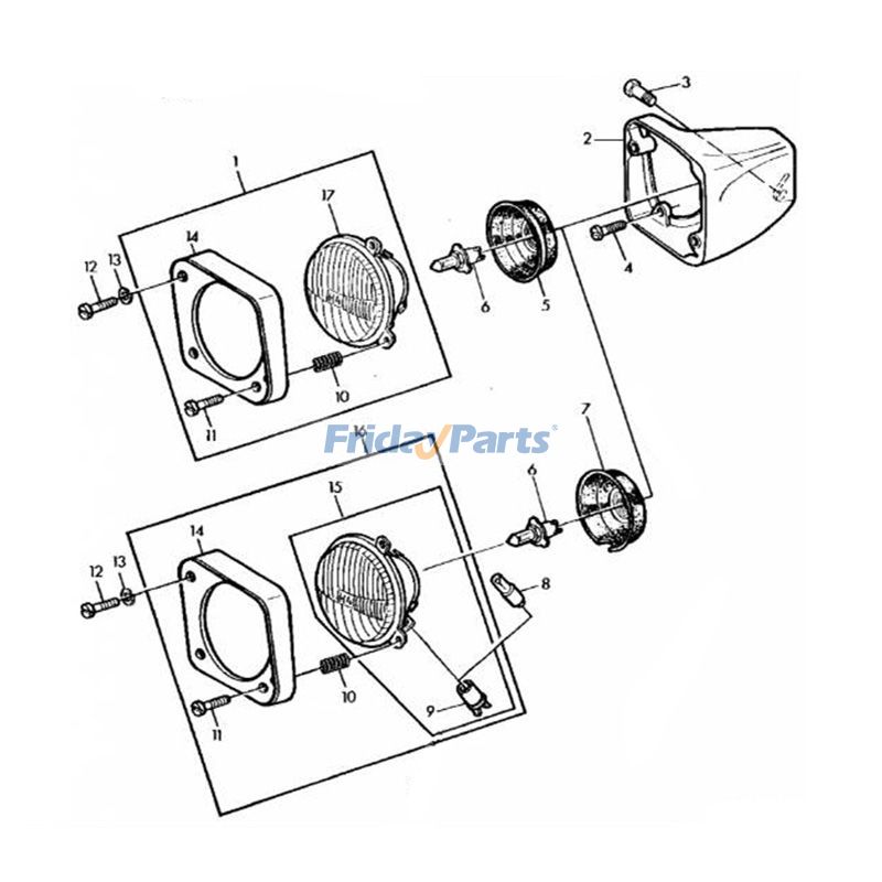 Ampoule LED pour Moteur,Tracteur Pour JOHN DEERE