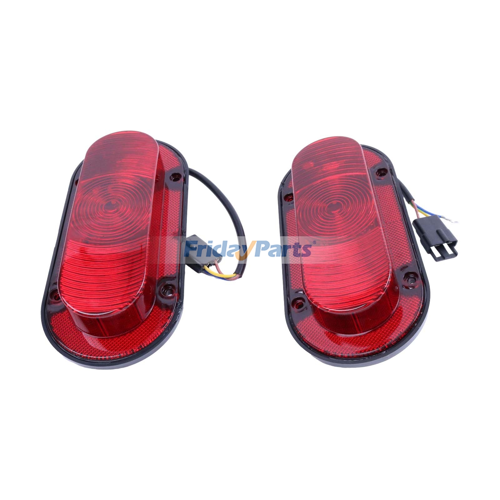 2 Pieces LED Red Oval Tail Light AR78825 AR45099 for John Deere Tractor 7200R 7210R 7250R 7260R 7290R 7R210 7R250 7R310 7R350