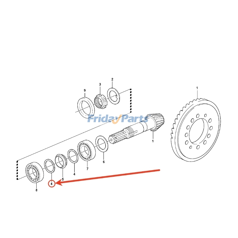 Rondelle de blocagepour Compacteur,Chargeur