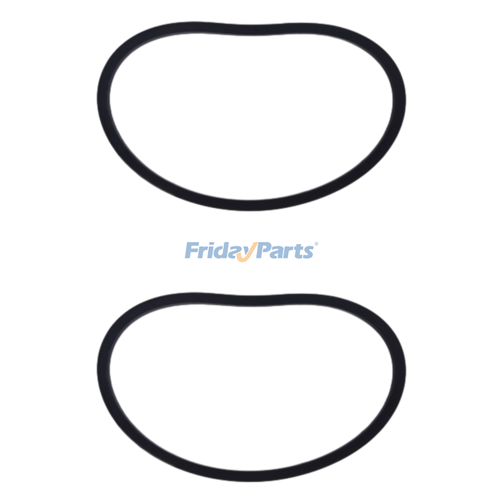 2 Pieces Polyester Cord Cogged Wrapped Belt 6610125080 for Kubota Tractor G1700  G1800 G1900S