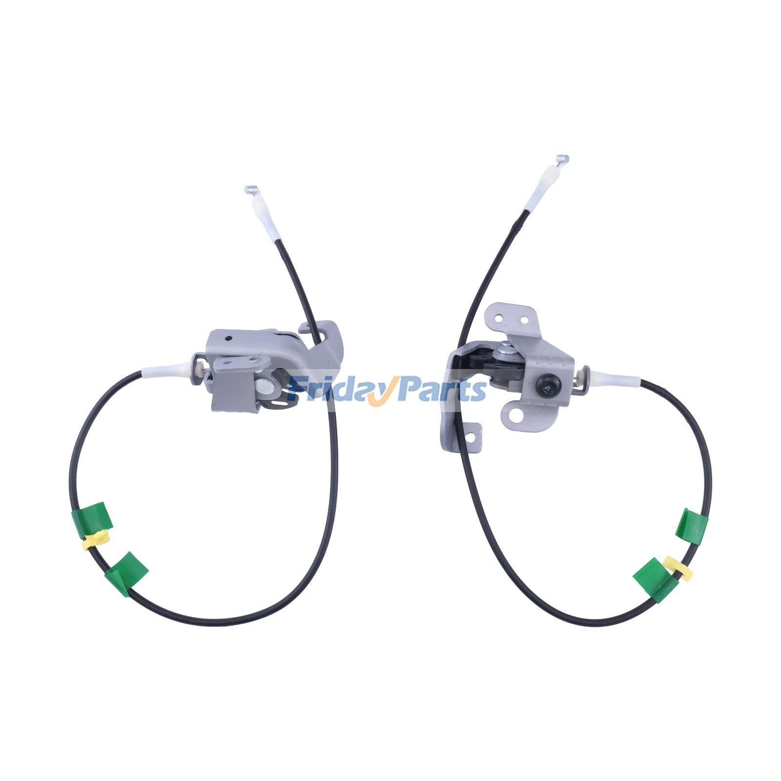 2 Pieces Rear Left & Right Upper Door Lock Latch With Cable
