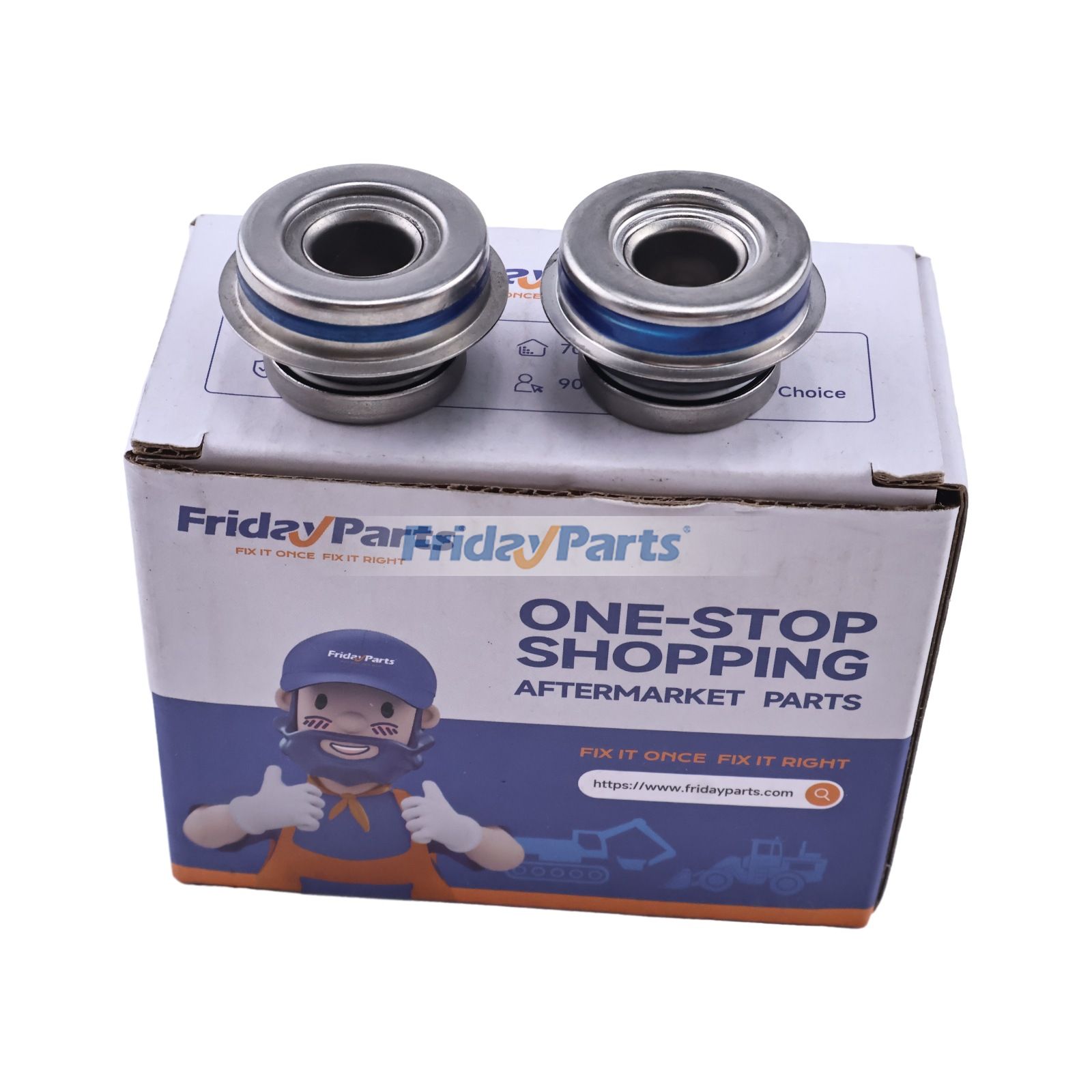 2 Pieces Water Pump Mechanical Seal 16661-73050 for Kubota L2800 L2900 L3000 L3010 L3130 L3200 L3240 L35