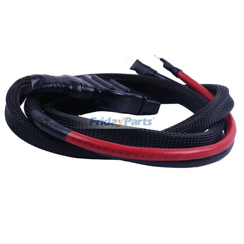 Kit de arnés de cables de batería de 2 pines para lado del camión 61169 8274 con cubierta de enchufe para quitanieves Western Fisher de FridayParts