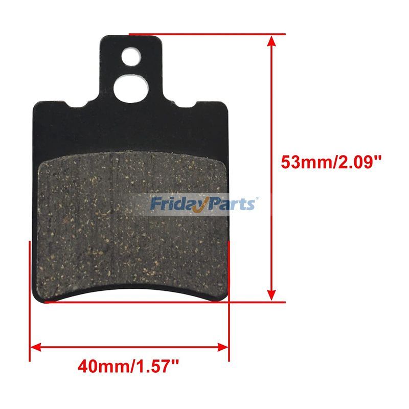 Lot de 2 plaquettes de frein à disque pour 4 roues, quad, kart, scooter, cyclomoteur, 50 cc, 70 cc, 90 cc, 110 cc, 125 ccpour Moto