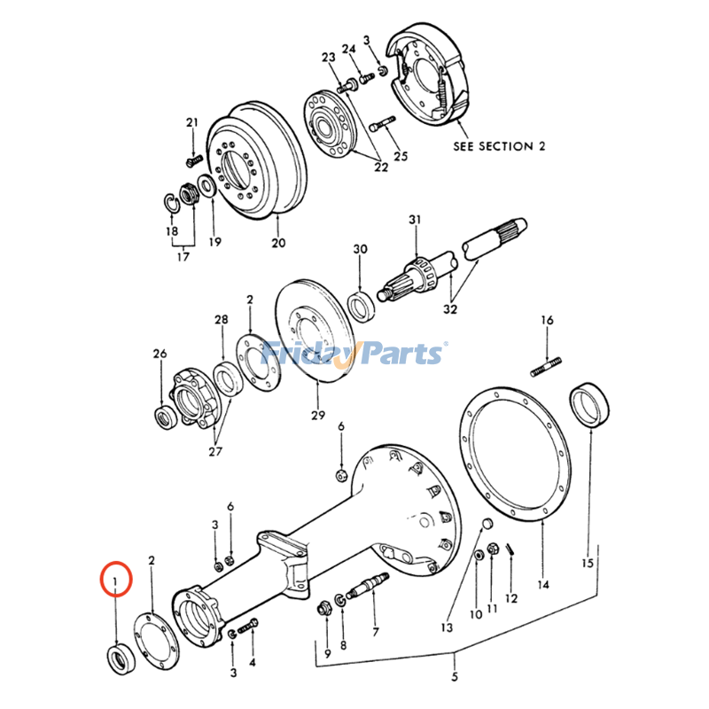 Rear Axle Inner Seal For New Holland Tractor