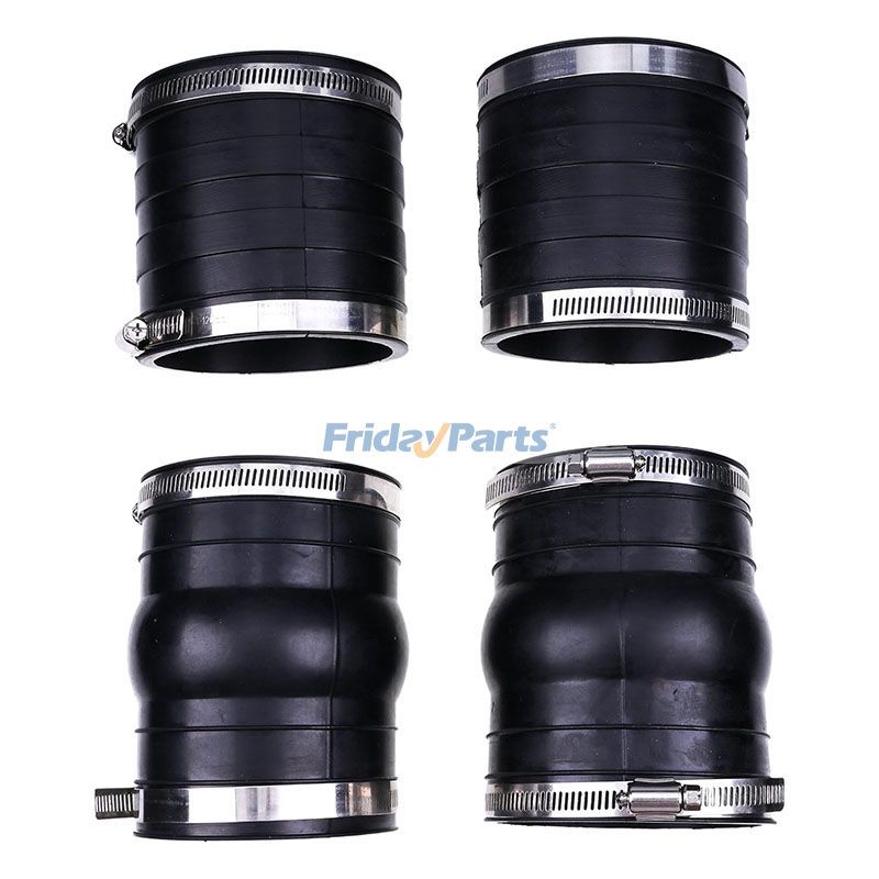 2セット排気ホースベロー3852696 3863450 OMCボルボペンタ4.3 5.0 5.7上部下部ゴムカップラー用