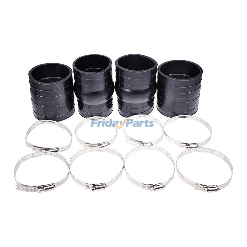 用2セット排気ホースベロー3852696 3863450 OMCボルボペンタ4.3 5.0 5.7上部下部ゴムカップラー用