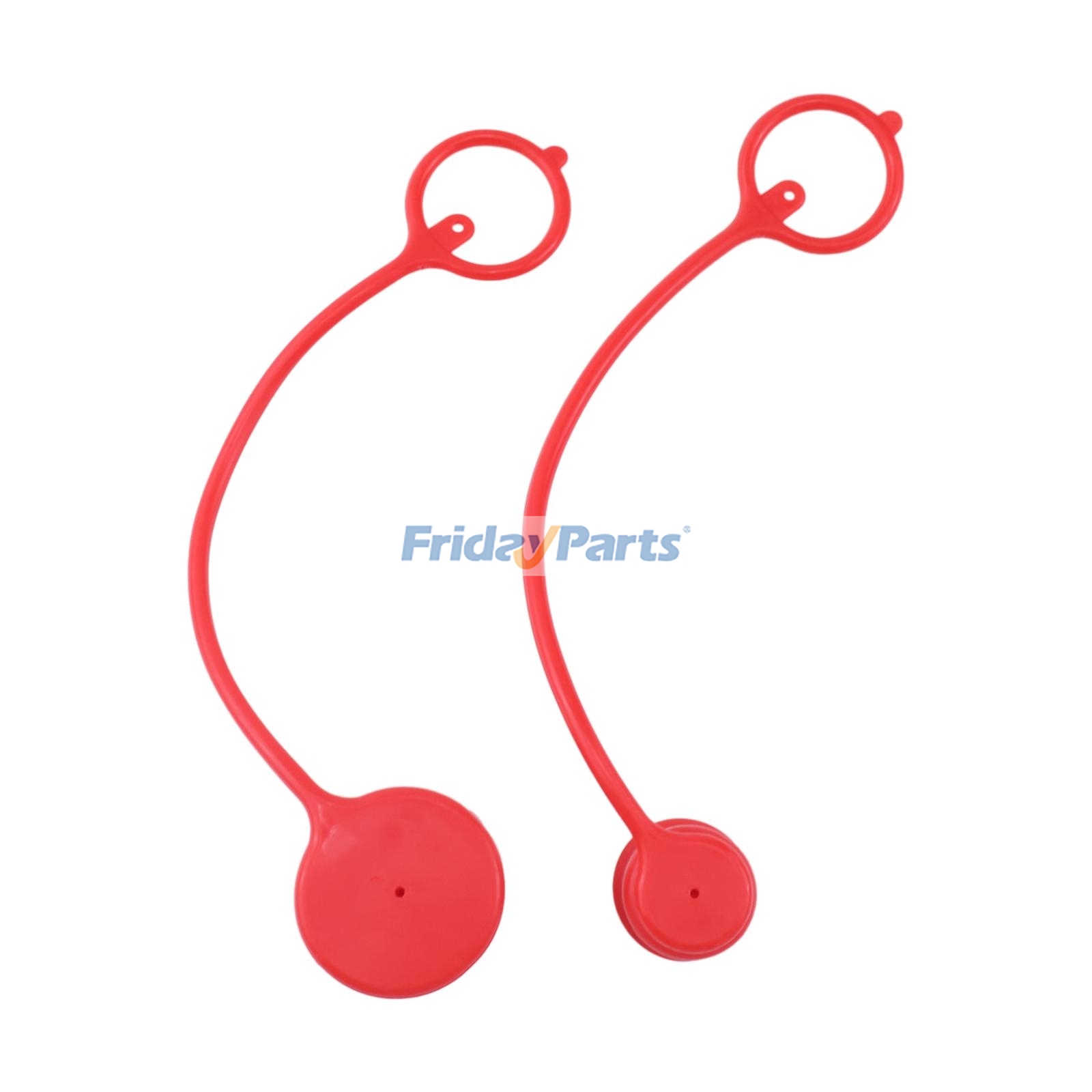 Outros Para OUTRA MARCA - Conjunto de 2 peças vermelhas com corpo de 1/2" e tampa de proteção contra poeira macho NPT de 1/2" para engate rápido hidráulico de face plana ISO 16028-A