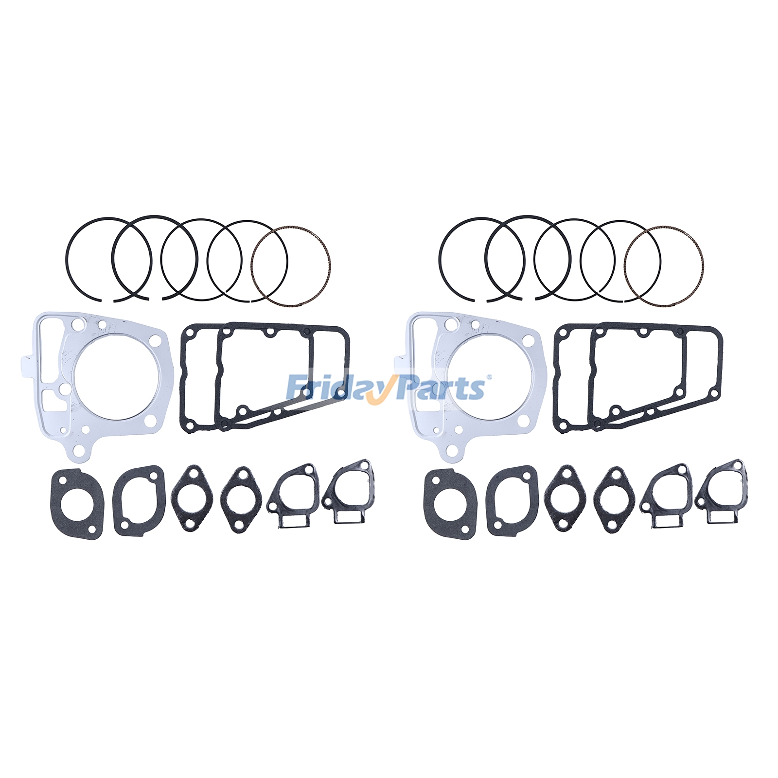 2 Set Head & Rocker Gasket & Ring 13008-7005 11004-7026 13008-0569 for Kawasaki Engine FR651V FR691V FR730V FS651V FS730V FT730V FX651V FX730V FX691V