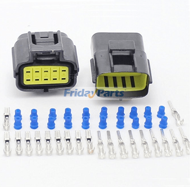 2 juegos - Conector de cable eléctrico impermeable de 10 pines para automóvil AWG171503477851 para automóvil y motocicleta