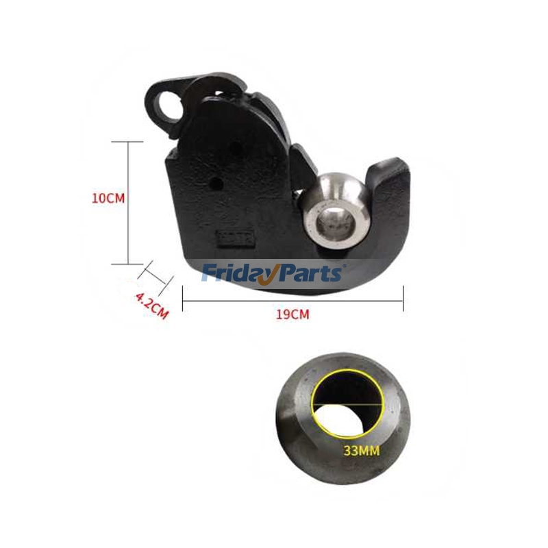 2 Sets Lower Link Quick Release Hitch Ball & Hook 1204-2204 for Tractor for Tractor