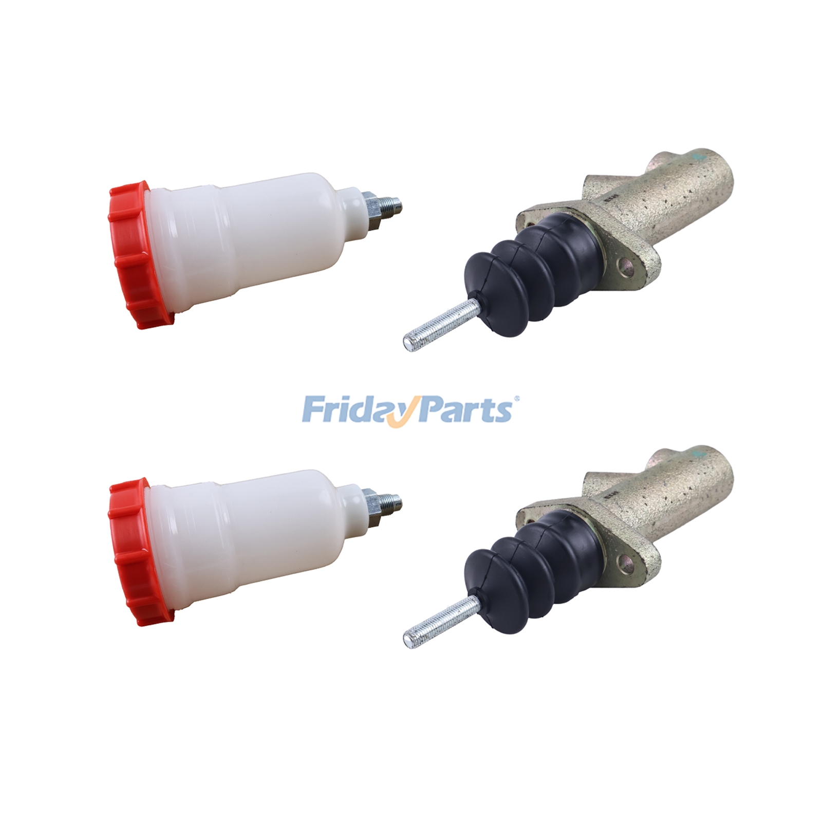 2 Sets Master Cylinder with Reservoir 121/34400 15/106100 for JCB Loader 3CX 3DS-4 3CX-4 3CX-2 1400B-2WD 4CN-2