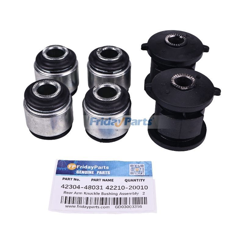 2 Sets Rear Arm Knuckle Bushing Assembly 42304-48031 42210-20010