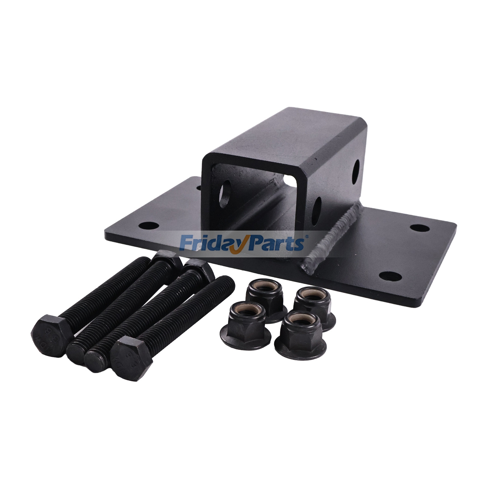 2" Trailer Hitch Towing Receiver With 4-Bolt Mount Without Backing Plate for Tractor Bucket RV