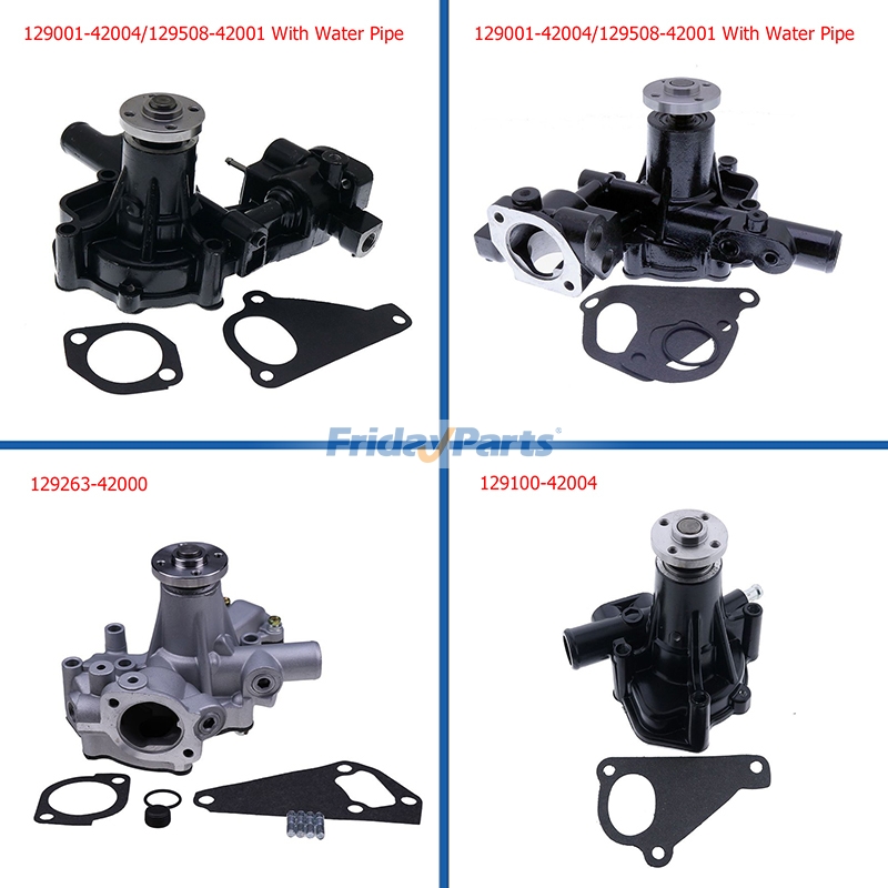Pompe à eau 129001-42004 129100-42004 pour Yanmar 3TNV88 Komatsu-5pour Moteur
