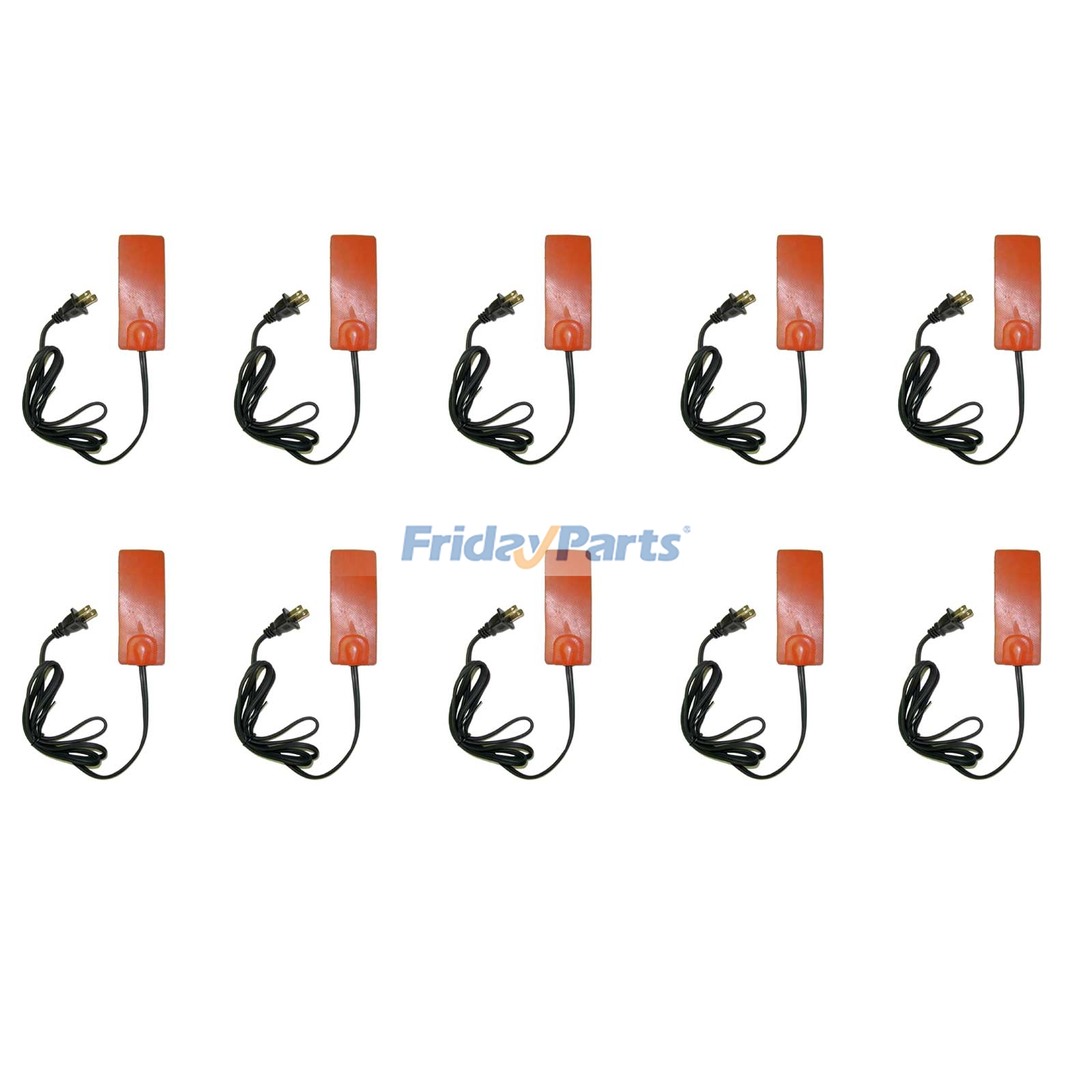 10 Pieces 2" x 5" Universal Hot Pad Heater 24050X Silicone Cover for Vehicle Fluid