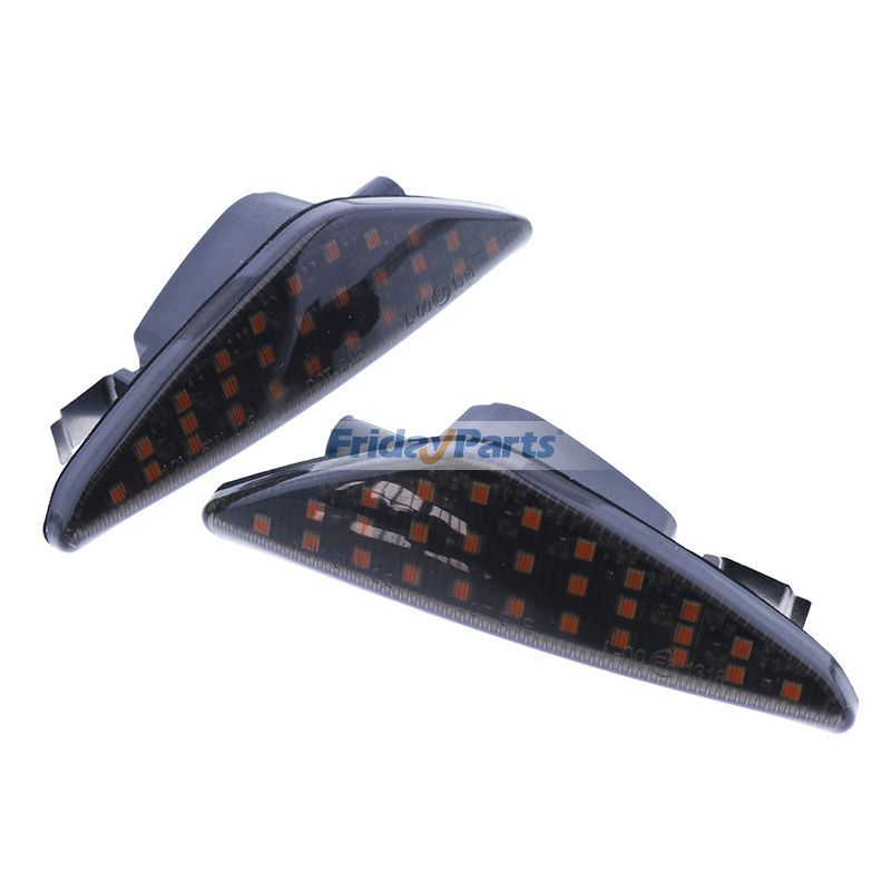 BMW E70 X5 E71 X6 F25 X3用アンバーLEDサイドマーカーターンシグナルライト2個