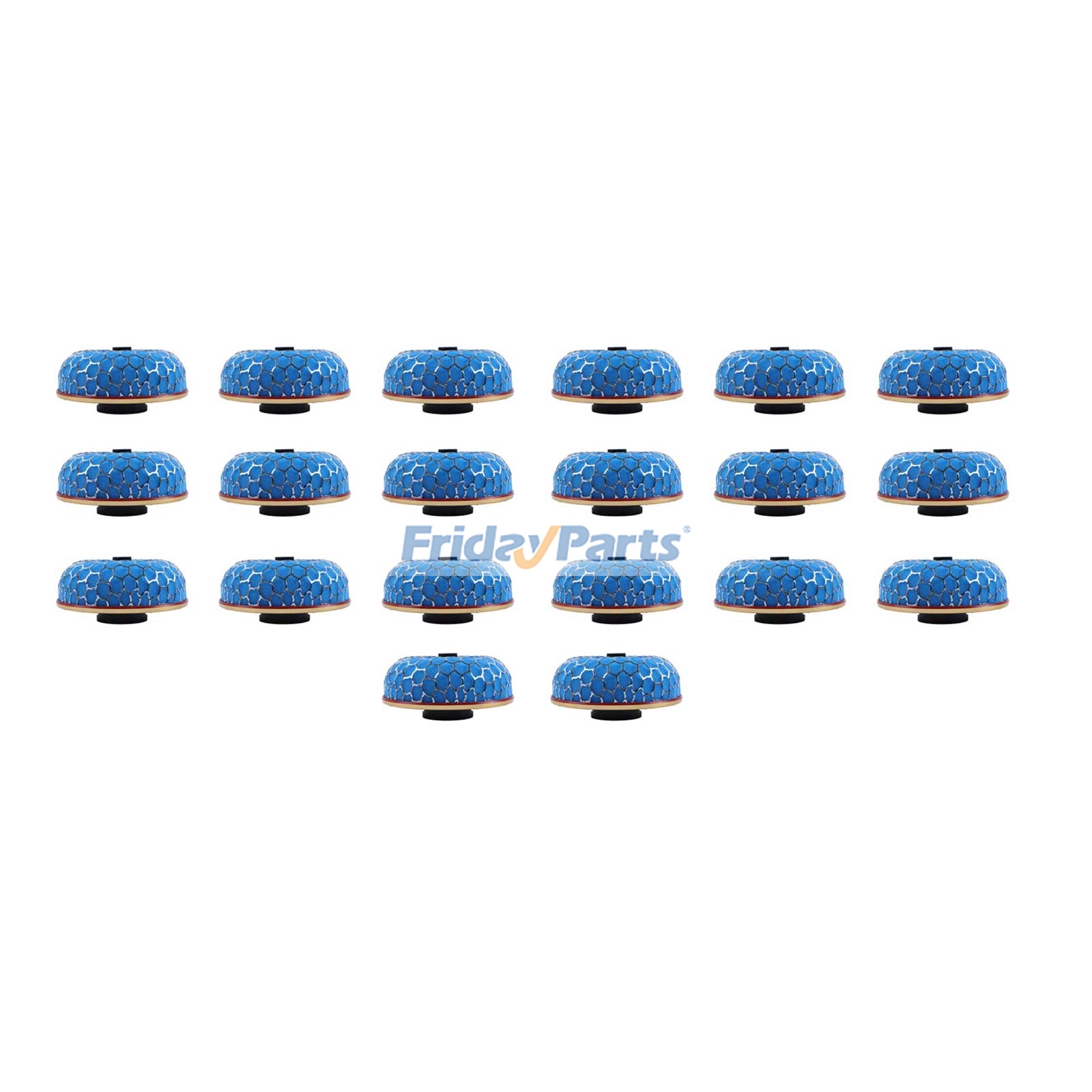3" 76MM Blue Mushroom Racing High Flow Washable Induction Filter With Hose Clamp for Cold Air Intake System