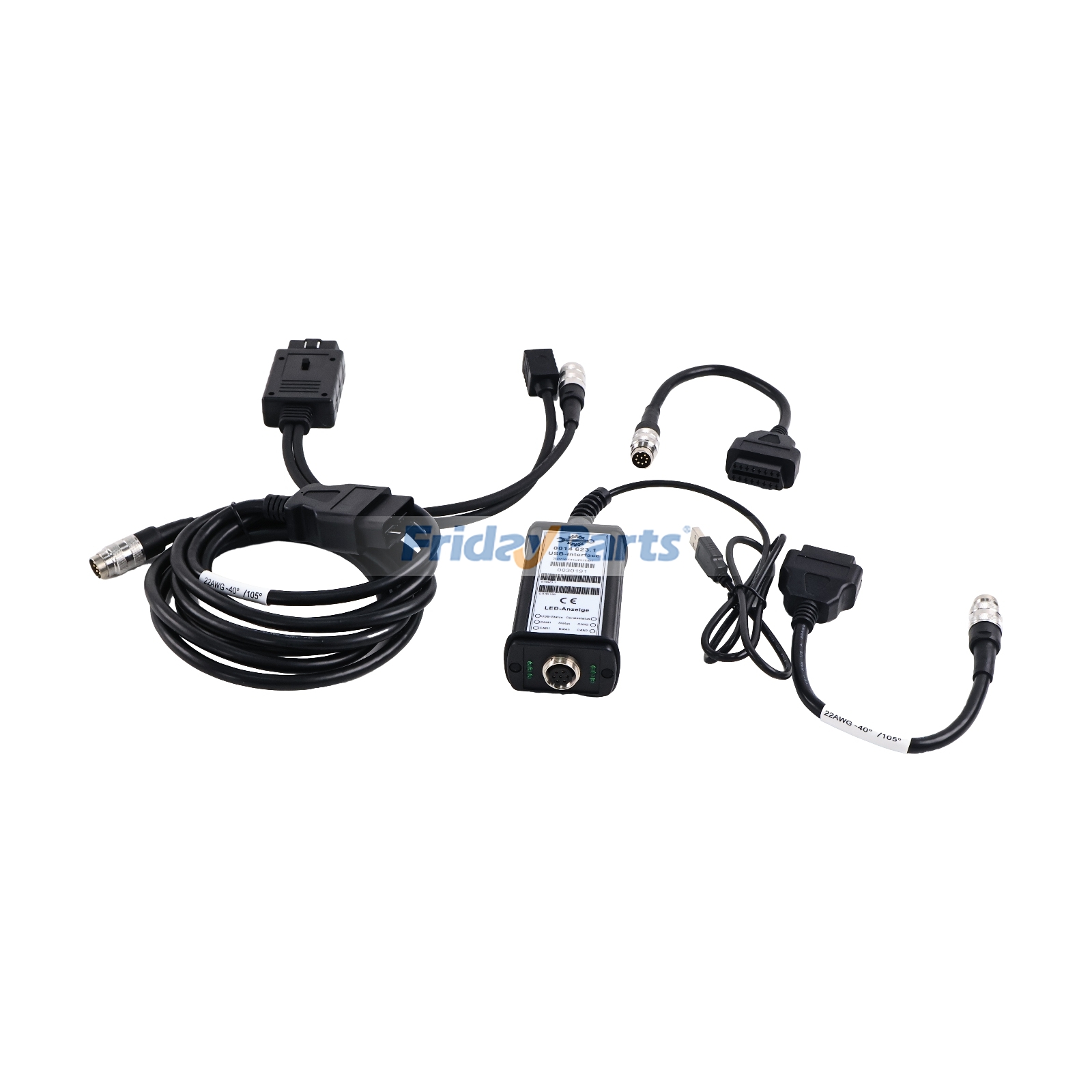 2022 EST DPA5 Elektronisches Diagnose-Scanner-Schnittstellenadapter-Kit 00146231 für Traktor, LKW, Bagger, Lader