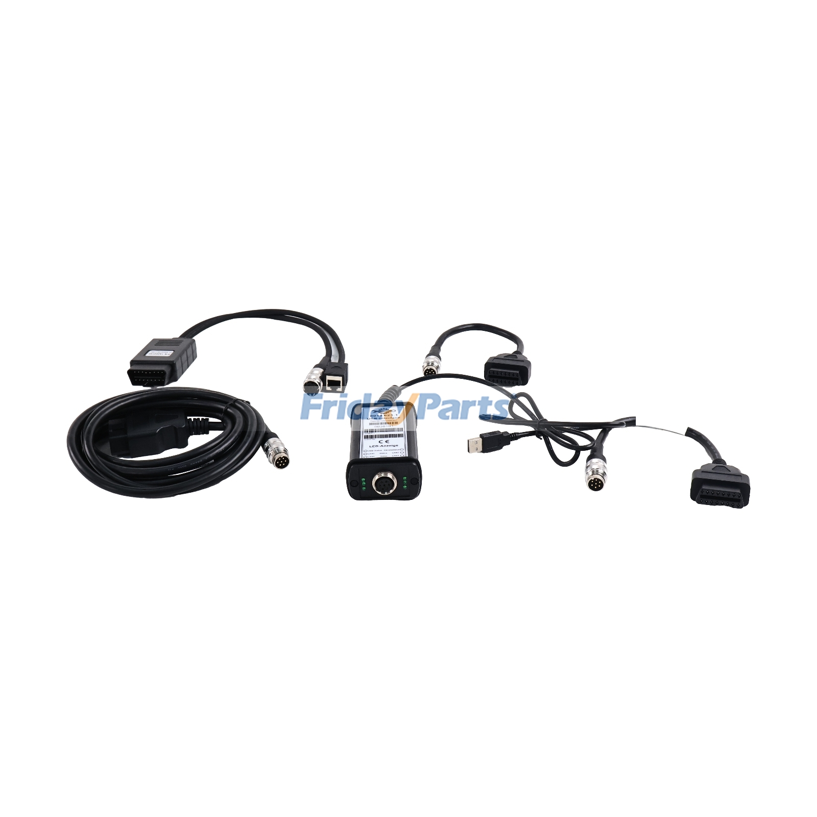 Adapterkit für die Schnittstelle eines elektronischen Diagnosescannersfür Bagger,Lader,Traktor,Lastkraftwagen 