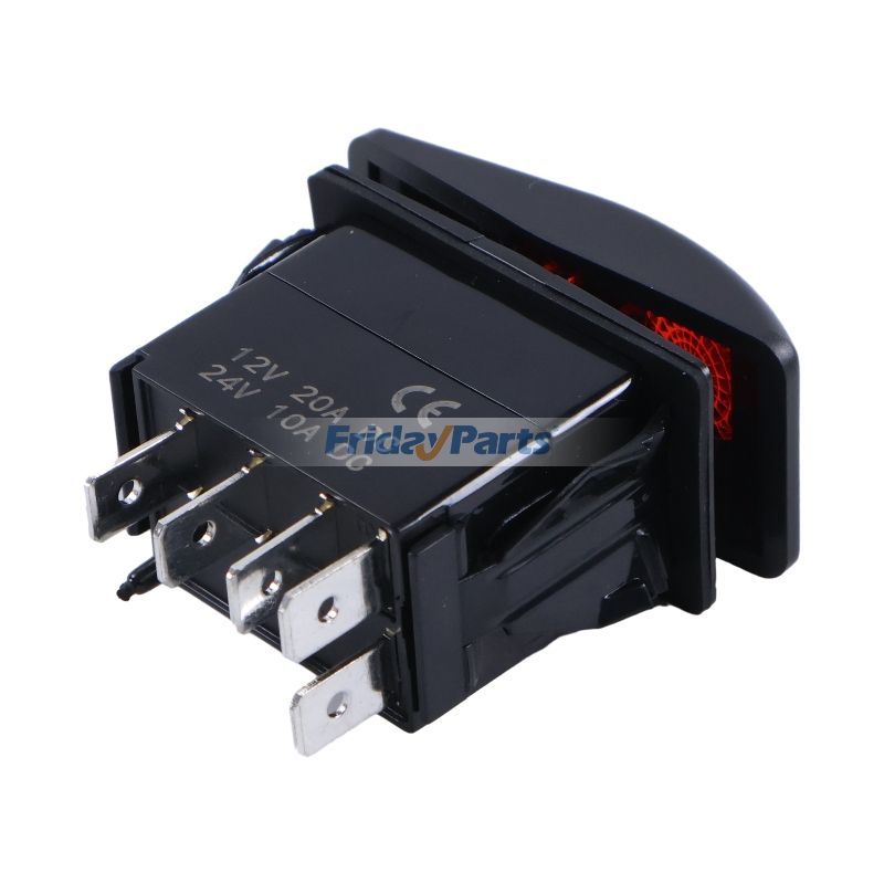 20A 12V 5 Pin Rocker Switch 308-1062 03081062 for Onan Cummins