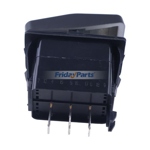 Tarp Mini Rocker Switch 20V 12A 3P On-Off-On Tarp Rocker Switch 13979 for Dump Truck