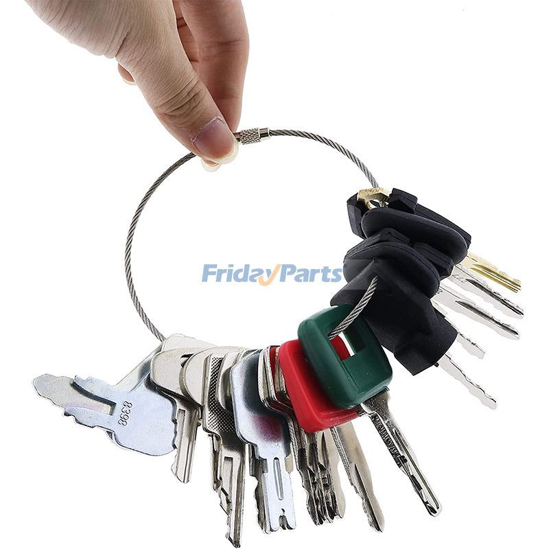 21 Zündschlüssel für Caterpillar CAT CASE John Deere Volvo JCB Hyster Komatsu und viele mehr