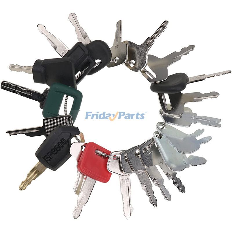 VOLVO用用21 イグニッションキー (Caterpillar、CAT CASE、John Deere、Volvo、JCB、Hyster、Komatsu など多数)