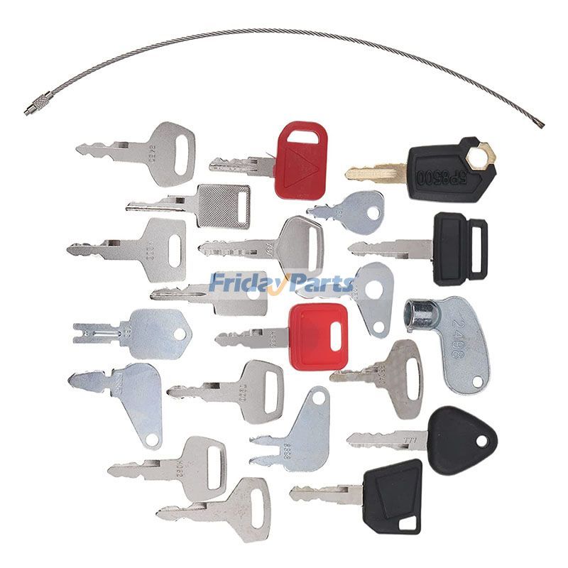 Excavator 21 Pcs Ignition Key Caterpillar CAT Komatsu John Deere Heavy Equipment
