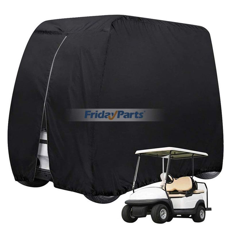 210D Golf Cart Cover Waterproof Universal for Most Brand 4 Passenger Golf Cart