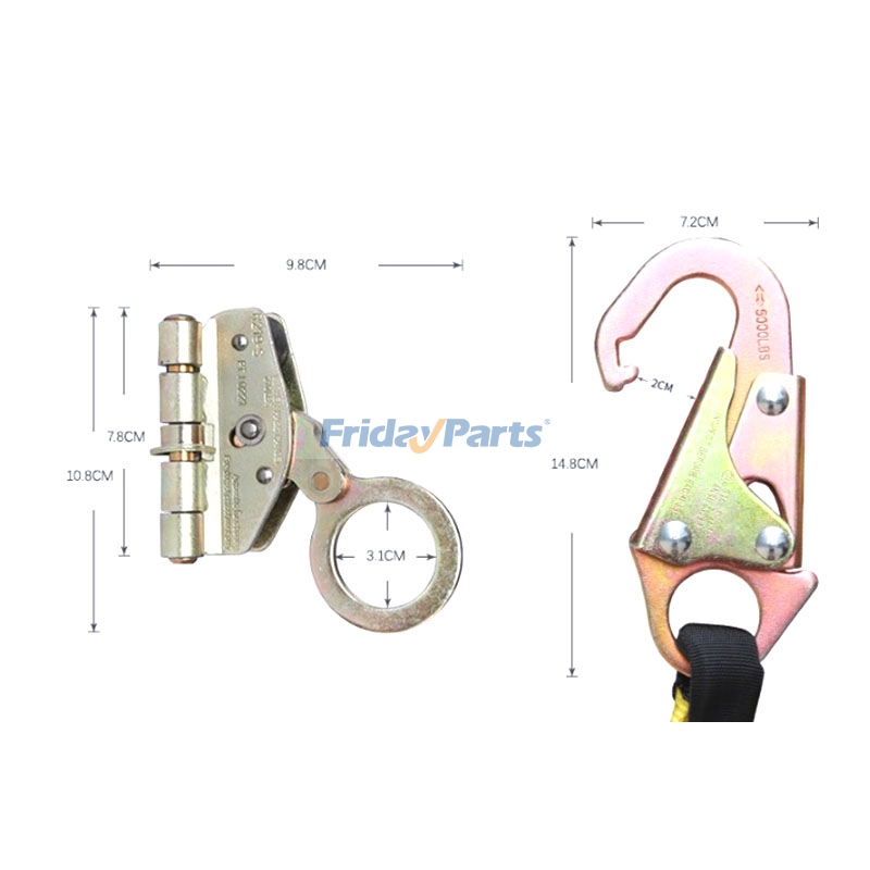 Ferramentas manuais e elétricas Para OUTRA MARCA - Conjunto de cinto de segurança de corpo inteiro de 5 pontos e cordão de absorção de choque Kit de proteção contra quedas com certificação ANSI para resgate em telhados e uso industrial