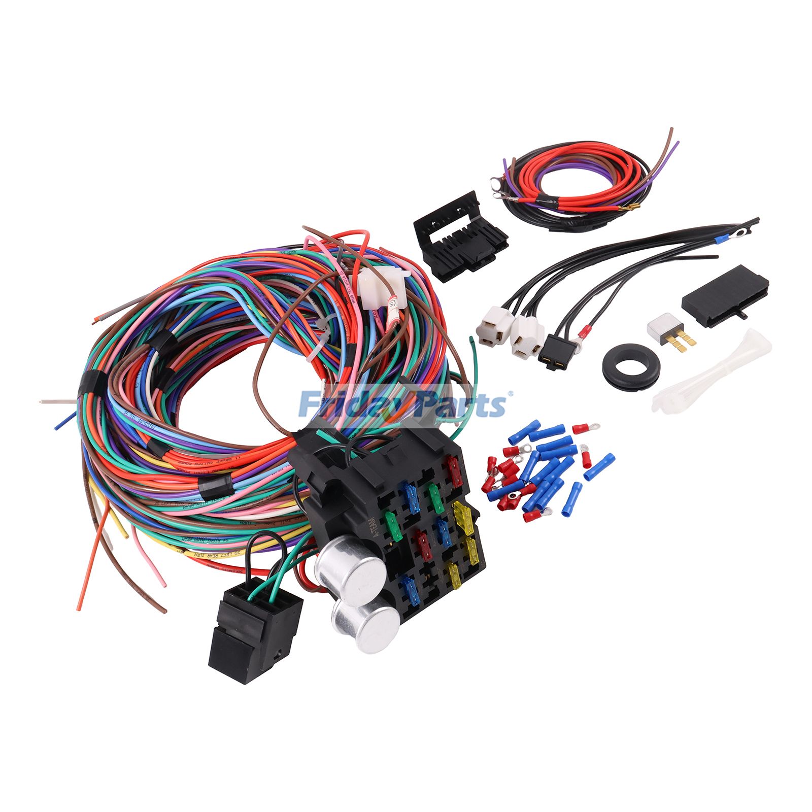 22 Pieces Circuit Wiring Harness Kit for Ford Pickup Truck F-Series F100 1948-1952